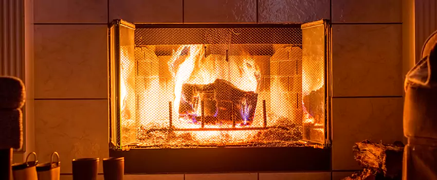 Mendota Hearth Landscape Fireplace Installation in Wilburton, Washington